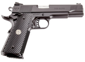 Wilson Combat CQBEFS45A CQB Elite 45 ACP 8+1 5" Stainless Match Grade Barrel, Black Serrated Carbon Steel Slide, Black Carbon Steel Frame w/Beavertail, Black G10 Starburst Grip