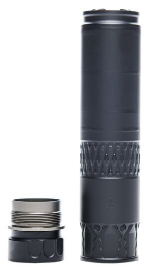 Rugged Suppressors AK360 Alaskan360 36 Cal 1.60" D, Rated Up to 338 Lapua, 130.80 dB (308 Win), Black Stainless Steel, R.U.M. Mount Included