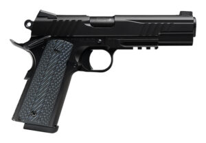 Savage Arms 67211 1911 Government 9mm Luger 10+1 5" Black Stainless Steel Barrel. Black Nitride Serrated Stainless Steel Slide. Black Nitride Stainless Steel Frame w/Picatinny Rail, Black VZ Grip