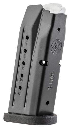 Smith & Wesson 194540000 M&P Compact 12rd 9mmLuger Blued Steel
