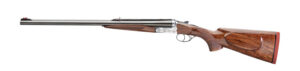 Rizzini USA 7001416 Rhino Express Full Size 416 Rigby 2rd 23" Gloss Blued Steel Barrel, Coin Anodized Silver Engraved Steel Receiver, Oiled Turkish Walnut Fixed w/Pistol Grip Wood Stock, Ambidextrous