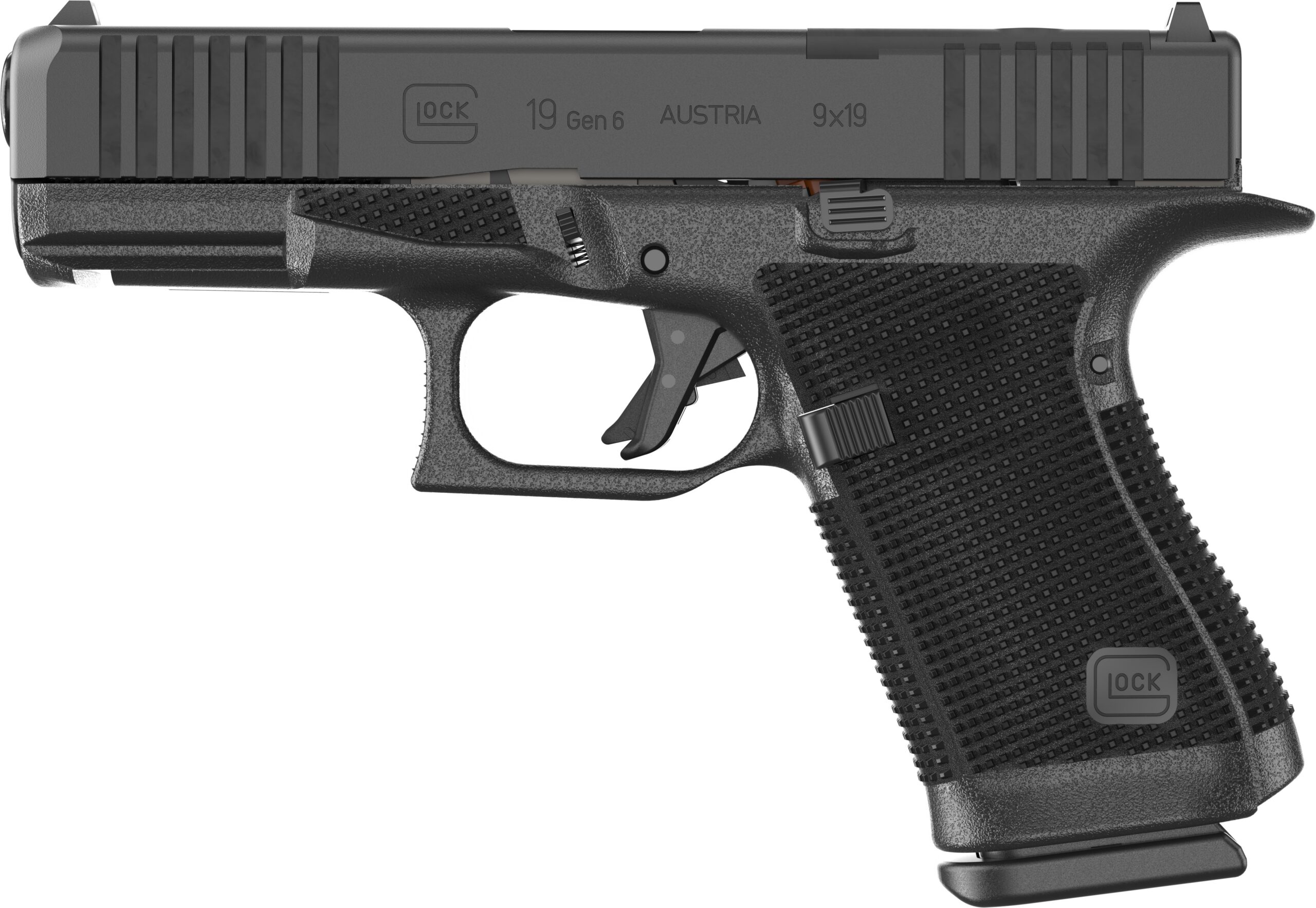 Glock G19 Gen 6 ORS - 9mm - 4" Barrel - 15+1 - Optic Ready - 3 Magazines