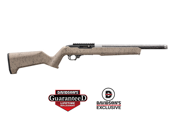 Ruger 10/22 - 22 LR - 16" Threaded Barrel - Carbon Fiber - FDE - Davidson's Exclusive