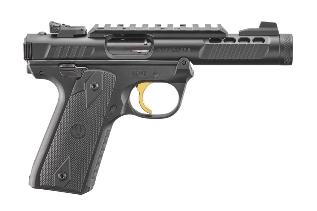 Ruger Mk IV 22/45 Lite - 22 LR - 4.4" Threaded Barrel - 10+1 - Gold Trigger