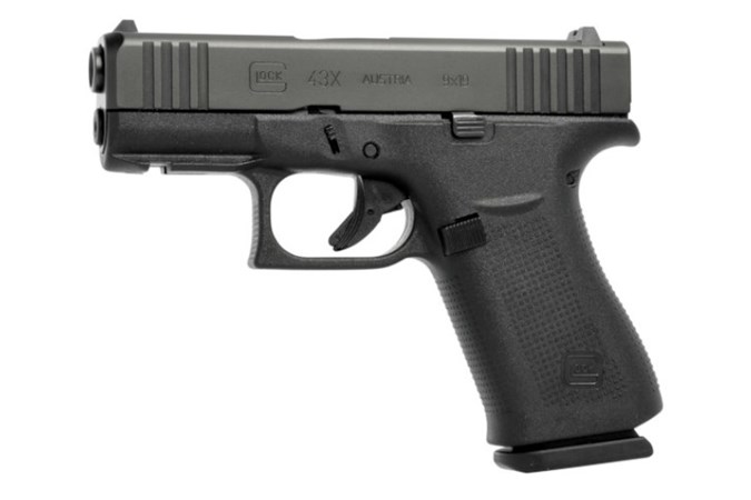 Glock G43X - 9mm - 3.4" Barrel - 15+1 - Front Accessory Rail
