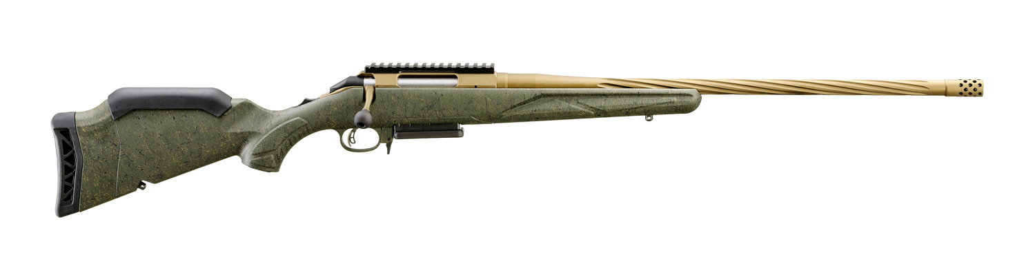 American Gen 2 Predator - 308 Win - 22" Barrel - 3+1 - Green Splatter Stock