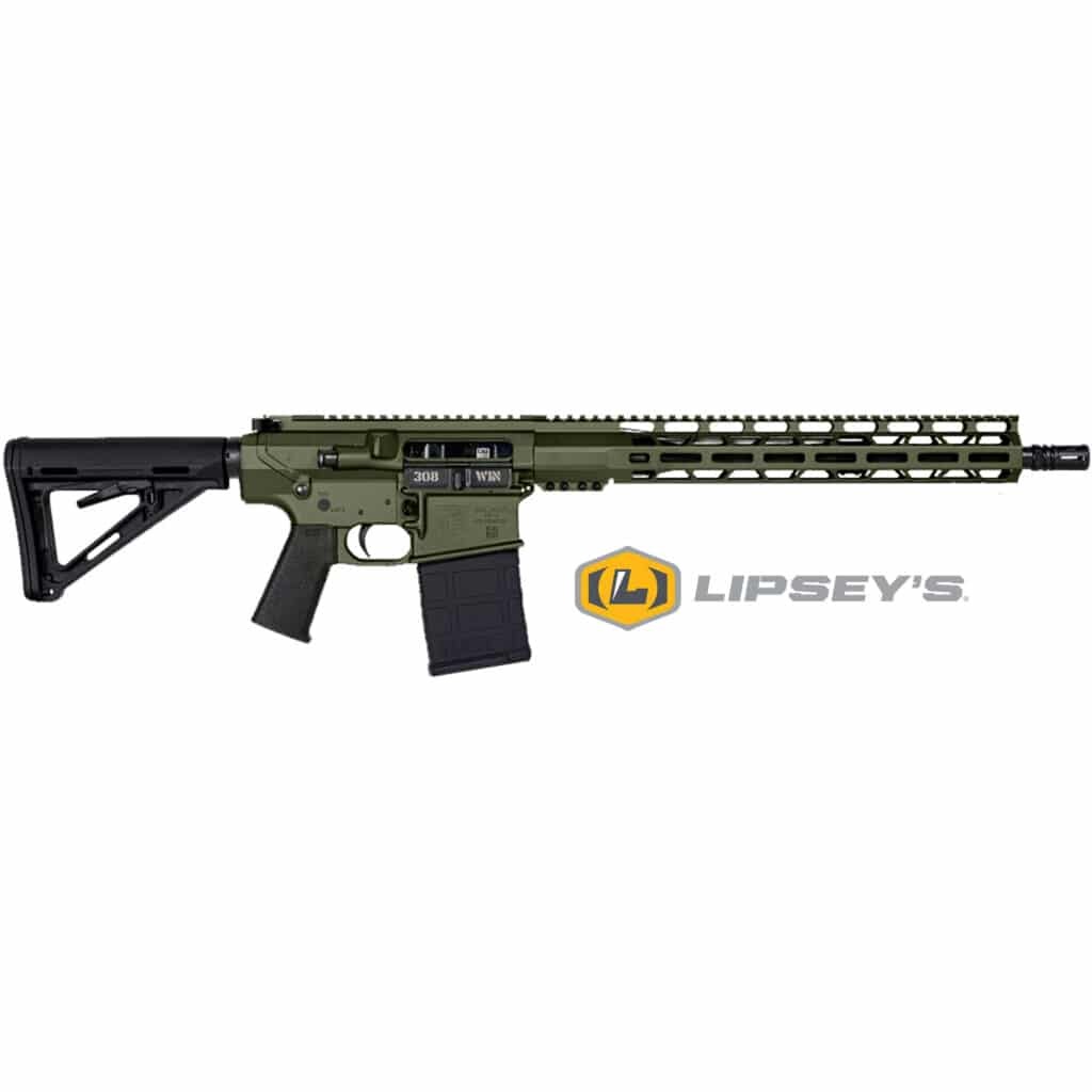 Diamondback Carbon DB10 - 308 Win - 16" Barrel - OD Green - MagPul Accessories