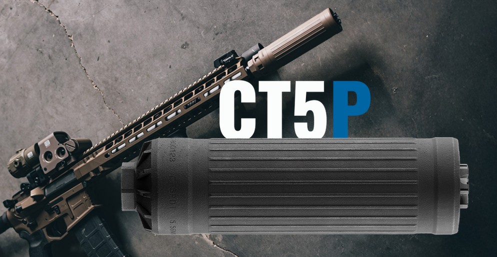 Dead Air CT5P Patrol - Direct Thread -  5.56 NATO / 6mm ARC - 1/2x28 Thread Pitch