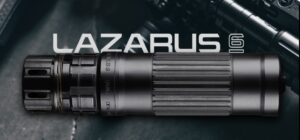 Dead Air Lazarus 6 - 5.56/6mm - Black - Keymo Mount & Keymo Flash Hider - Full Auto Rated