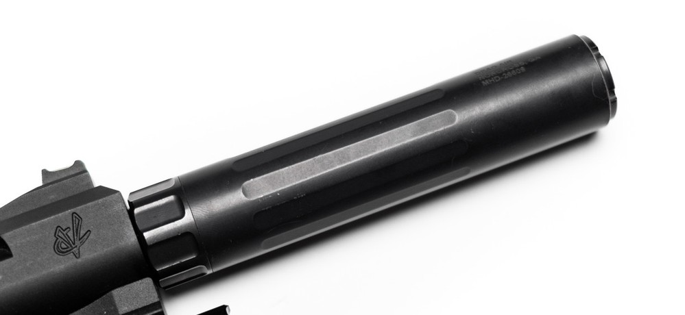 Dead Air Mask 22 HD - 22 LR & Rimfire Calibers - Full Auto Rated For 22 LR - 1/2x28 Direct Thread