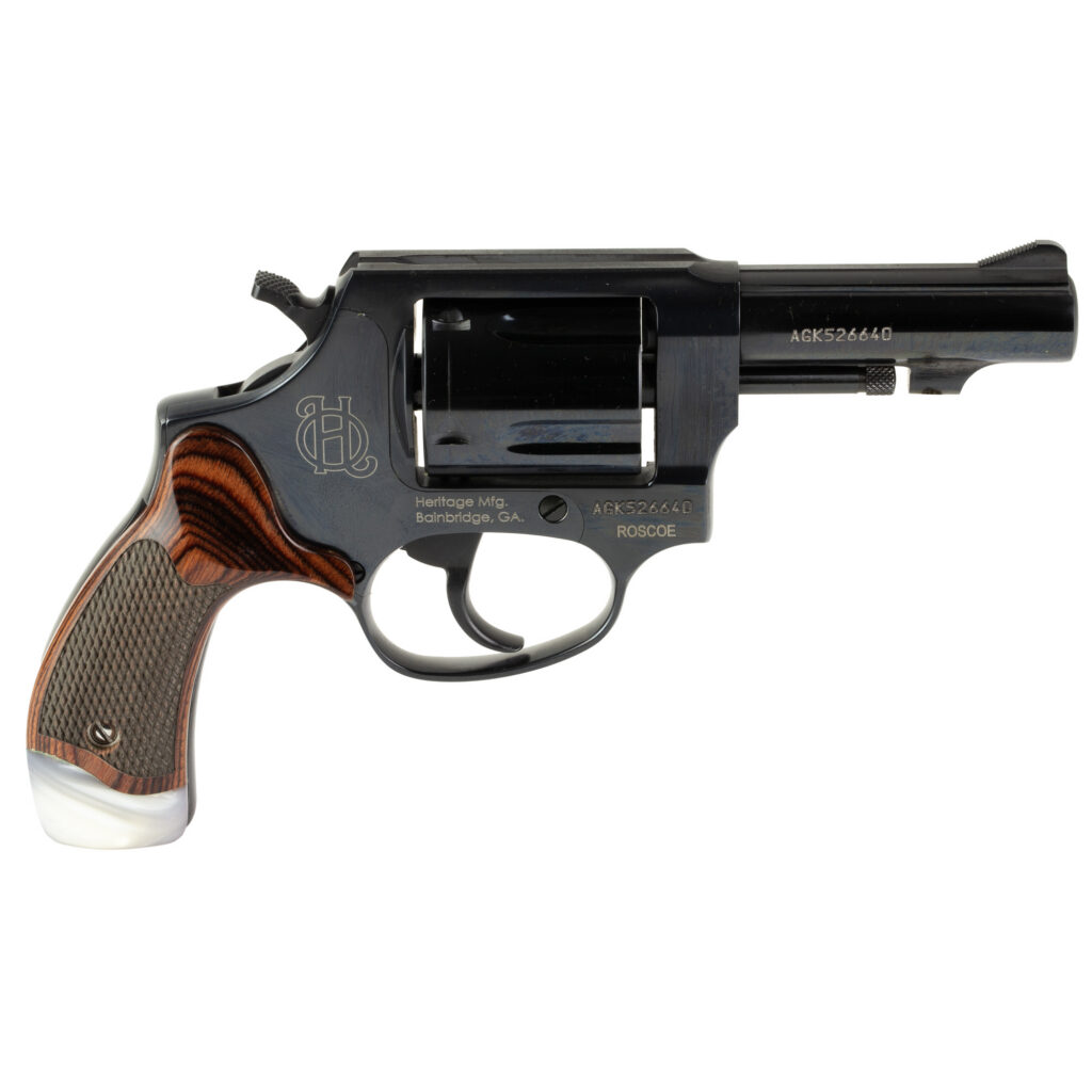 Heritage Mfg Roscoe - 38 Spl - 3" Barrel - 5 Shot - White Pearl/Wood Grips - TALO Exclusive