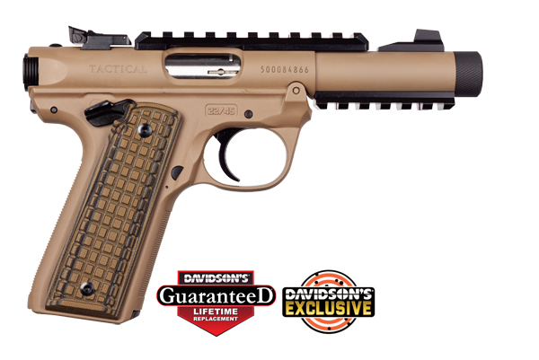 Ruger Mark IV 22/45 Tactical - 22 LR - 4.4" Threaded Barrel - 10+1 - Davidson's Exclusive