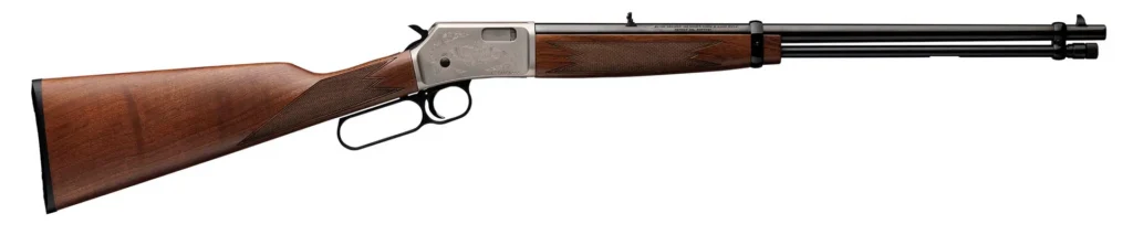 Browning BL-22 - 22LR - 20" Barrel - Engraved Nickel Receiver - Grade II Walnut