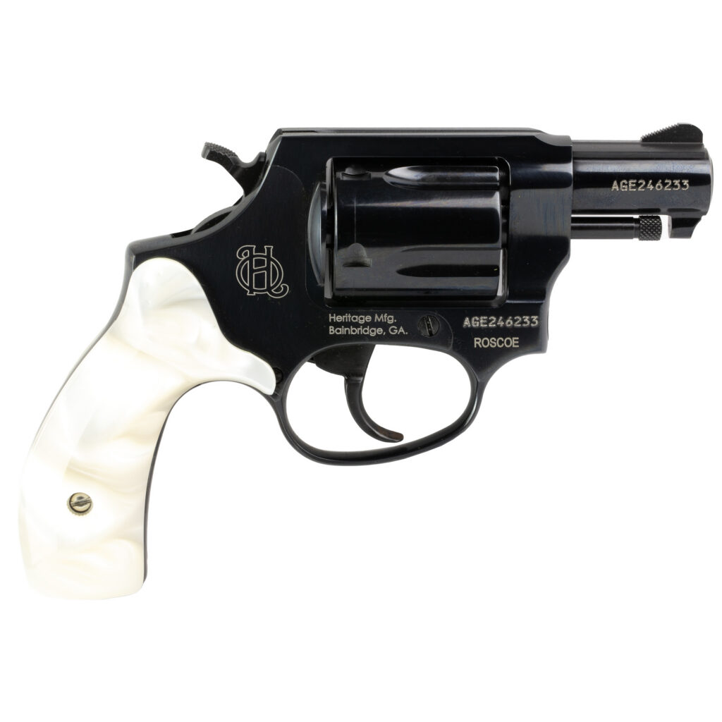 Heritage Roscoe - 38 Spl - 2" Barrel - 5 Shot - Blued w/ Pearl Grips