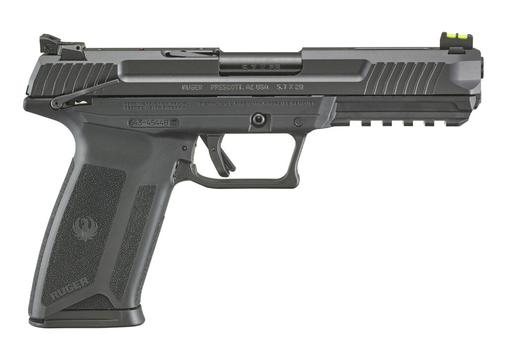 Ruger-5.7 - 5.7x28 - 4.94" Barrel - 20+1 - Fiber Optic Sight - Ambi Safety