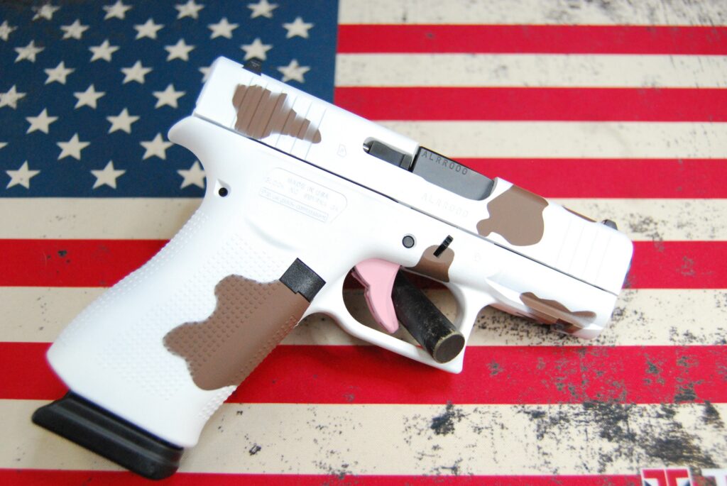Glock 43X - 9mm - 3.41" Barrel - 15+1 - Brown Cow Print