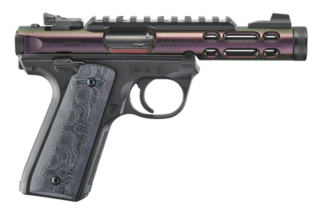 Ruger Mark IV 22/45 Lite - 22 LR - 4.4" Threaded Barrel - Gun Candy Purple - Lipsey's Exclusive