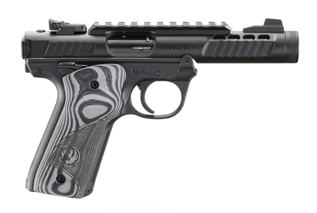 Ruger Mark IV 22/45 Lite - 22 LR - 4.4" Non-Threaded Barrel - 10+1 - Oversized G10 Grips