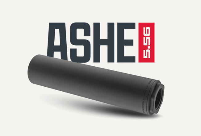 One Horse ASHE - 5.56 NATO - Titanium - Direct Thread 1/2x28 - Also Includes Flash Hider Mount